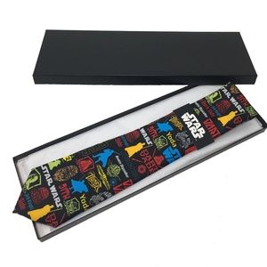 NWT Star Wars Tie, OS, Black & Multicolor
